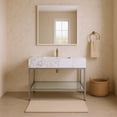 thumbnail image 2 of Meridian Furniture Marmo White Engineered Stone Bathroom Vanity, 2 of 9
