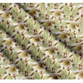 thumbnail image 3 of Soimoi Cotton Cambric Fabric Tropical Leaves & Coconut Fruits Print Fabric by the Yard 42 Inch Wide, 3 of 7