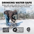 thumbnail image 4 of Camco 25-Foot Heated Water Hose for RV - Drinking Water Safe - Blue (22911), 4 of 6