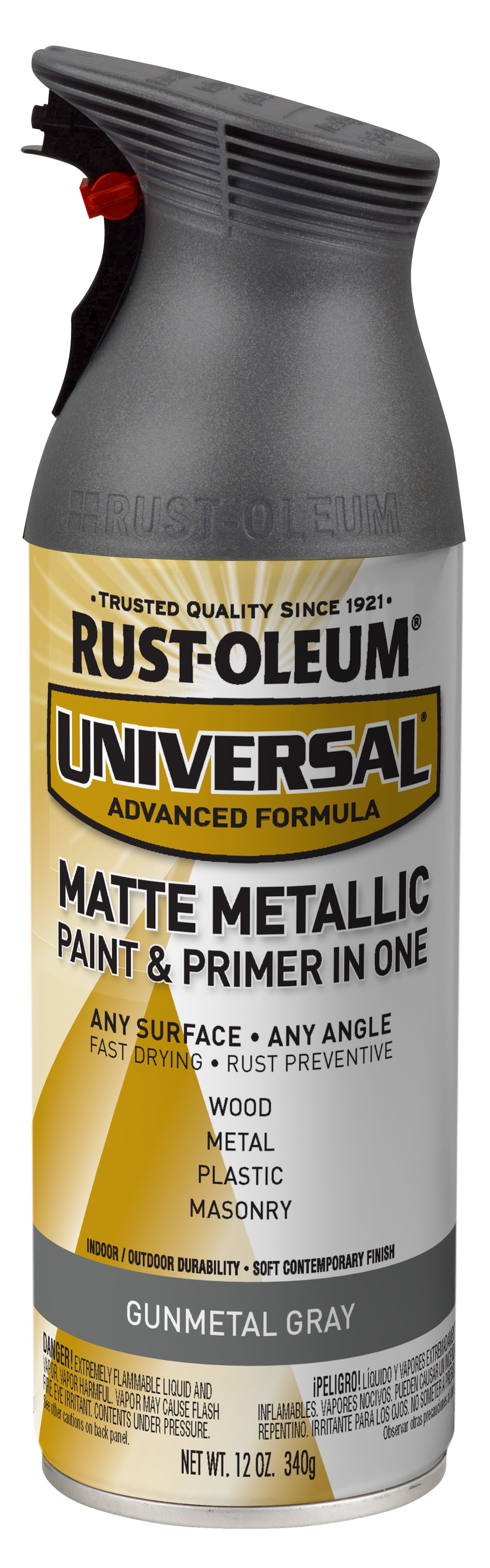 Gunmetal Gray RustOleum Universal All Surface Matte Metallic Spray