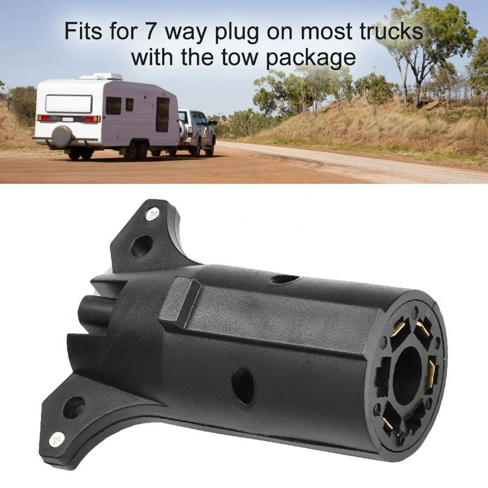 Mgaxyff 12V 7 to 4 Pin US Standard Trailer Light Plug Truck Cable