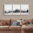 thumbnail image 2 of PixonSign Framed Wall Art Collage Print Gallery Set Beachgrass Bunch in Wind Nature Wilderness Photography Realism Rustic Landscape Black and White for Living Room, Bedroom, Office - 12"x16"x3 WHITE, 2 of 6