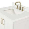 thumbnail image 4 of ARIEL Taylor 31 Inch Bathroom Vanity with Sink, White Bathroom Vanity, Solid Wood Vanity Base Cabinet, White Quartz Top 1.5" Edge, Rectangular Undermount Sink, 2 Soft Closing Doors, 1 Drawer, 4 of 9