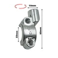 thumbnail image 1 of Motorcycle Master Cylinder Brake Lever Mirror Mount Clamp Rear View Mirror Holder Adapter for 22mm Handlebar 10mm Thread, 1 of 3