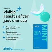 Zimba Teeth Whitening Ultimate Kit, Vegan Strips, Pen & LED Whitening light for Professional Results