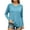 Blue 2, variant on Women Long Sleeve Tunic Shirts, V-Neck Loose Fit Tee Blouse, Ladies Fall Casual Basic Layer Raglan Pullover Tops