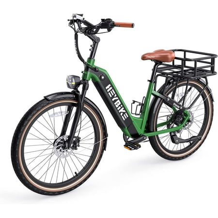 Heybike cityrun app control electric bicycles for adult: 26" step-thru e-bike,500W motor,48V battery,commuter ebike,55-mile range,4 modes