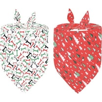 Christmas Dog Bandanas Holiday Christmas Tree Dog Bandana Pet Scarf Merry Christmas Pet Bandana for Small Medium Dogs Cats Pets
