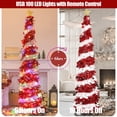 thumbnail image 2 of Oropel desplegable HMASYO para árbol de Navidad, de 6 pies, con luces y control remoto, 2 of 9
