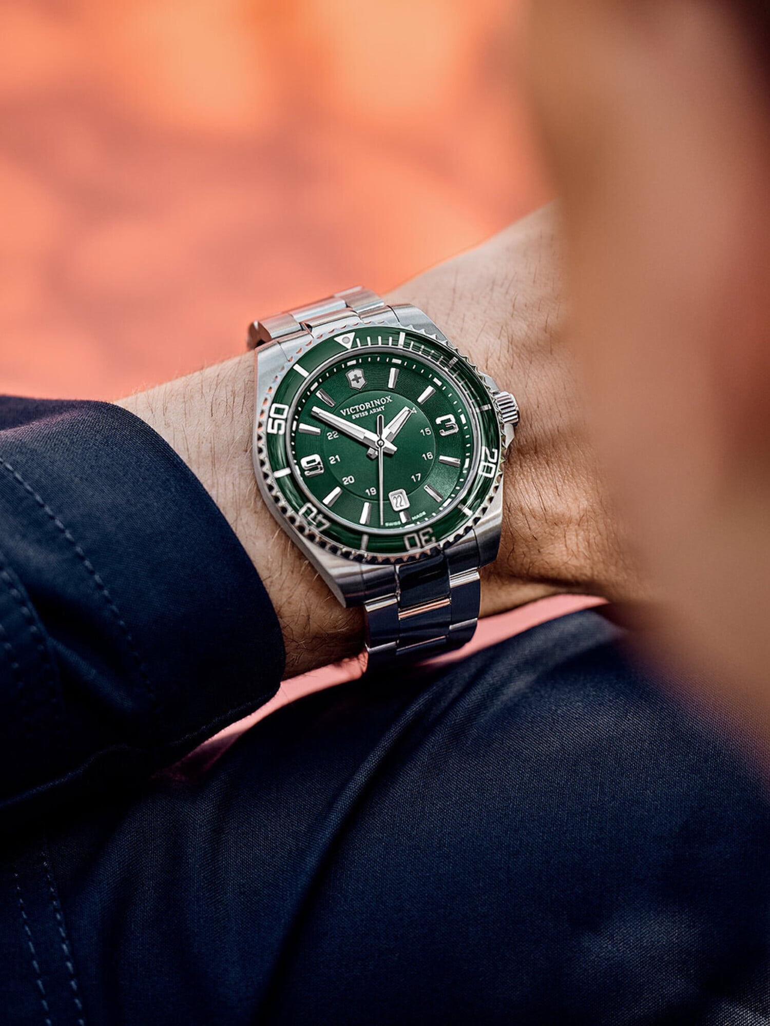 Victorinox Men s Maverick Green Dial Watch 241934 Walmart