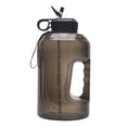 thumbnail image 1 of Eigraketly Botella de agua motivacional de 3,78 l, marcador de tiempo, citas, jarra de entrenamiento de viaje de plástico con asa, accesorios, regalos Ropa Deportiva, Zapatos Negro Eigraketly OD019765-01B, 1 of 6