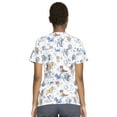 thumbnail image 3 of Tooniforms Scrubs Top For Women V-Neck TF738, XXS, Cats And Dogs, 3 of 6