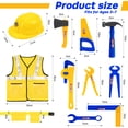 thumbnail image 2 of Juego de herramientas para disfraz de trabajador de la construcción Fantspati para niños, 11 piezas, 2 of 8
