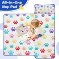 thumbnail image 4 of Colorful Dog Paw Footprint Toddler Nap Mats for Kids Preschool,Sleeping Mat Bag or Kids,Toddler Sleeping Bag,Toddler Nap Mat or Daycare, 4 of 6