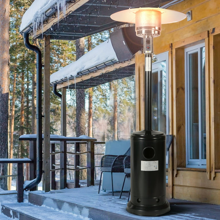 SYNGAR 46,000 BTU Outdoor Propane Patio Heater with Wheels for
