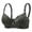 Army Green, variant on Sports Bras for Women Casual Adjustable Breathable Gathering No Steel Ring Brown M