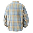 thumbnail image 7 of FRSASU Mens Long Sleeve Button Down Shirts Casual Plaid Shirt with Practical Pockets Comfortable and Soft Tops Shirts Blue, 7 of 7