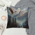 thumbnail image 2 of Orinice Eagle Mountain Trees Graphic Decorative Pillow Cover for Home Couch Living Room Bed Sofa 24x24in, 2 of 5