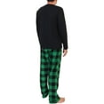 thumbnail image 2 of Angelina Christmas Men's Cotton T-shirt Top with Fleece Pants Pajama Set (1-Pack), 2 of 3