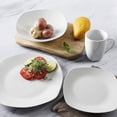 thumbnail image 4 of Gibson Porcelain 16 Pc Dinnerware Set Plates, Bowls, & Mugs, Pearl (2 Pack), 4 of 6