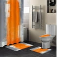 thumbnail image 3 of Bathroom Shower Curtain Sets Bath Mat Rug Carpets Set Toilet Lid Cover Floor Mats Bathroom Accessories, 3 of 7