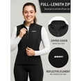 thumbnail image 6 of Leopatrix Women's Windproof Cycling Vest, Full-Zip Winter Sleeveless Bike Jacket with Zip Pockets for cycling 
,running,hiking, 6 of 7
