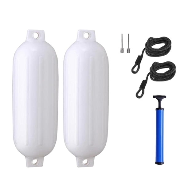 2x guardabarros para botes, accesorios para botes anticolisión, protectores de parachoques para botes, parachoques inflables para botes para atracar b