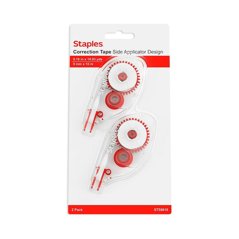 Staples Correction Tape White 2/Pack (ST59818) ST59818-CC