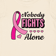 thumbnail image 4 of Inktastic Breast Cancer Awareness Nobody Fights Alone Pink Ribbon Boys or Girls Baby T-Shirt, 4 of 5