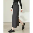 thumbnail image 4 of Falda adelgazante de corte medio para mujer, estilo elegante, sentido del diseño, nicho, moda, año del agua, tendencia de temporada, ropa para mujer, 4 of 5