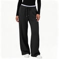 thumbnail image 3 of Tsivenald Sweatpants for Women Baggy Sweat Pants for Women Elastic Waist Drawstring with Pockets Casual Gym Lounge Workout Pants, 3 of 7