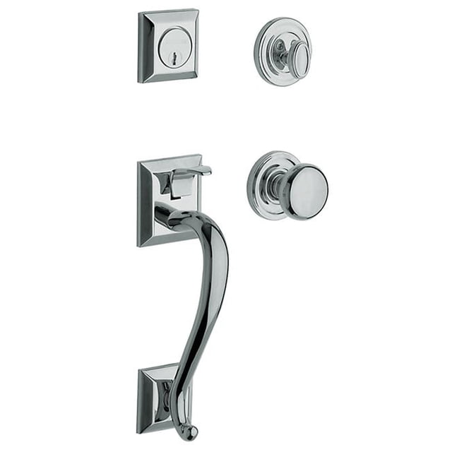 Baldwin 85320260ENTR Madison Sectional Trim, Polished Chrome