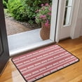 thumbnail image 2 of Red Christmas Striped Pattern (2) Door Rugs,Washable Non Slip Door Mats Indoor,Decorative Door Mats,Entry Mat Indoor for Entrance,Bedroom,Kitchen,Bathroom,30"x17", 2 of 6