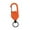 Orange, variant on simhoa Retractable Keychain 23.6" Steel Badge Holder for Backpacking Fishing Hiking White