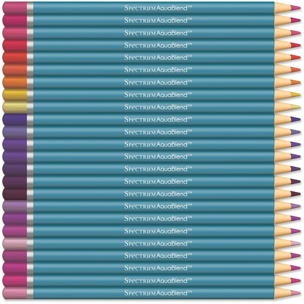 Spectrum Noir SPECAB-FLO24 AquaBlend Aquarelle Crayon Set-Florals, 24ct (Pack de 1)