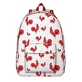 thumbnail image 1 of Cartoon Farm Eggs and Chickens Pattern School Backpack – Lightweight Travel Bag with Durable Oxford Material, Large Capacity, Anti-theft Features for Students, Teens, and Women, 1 of 5