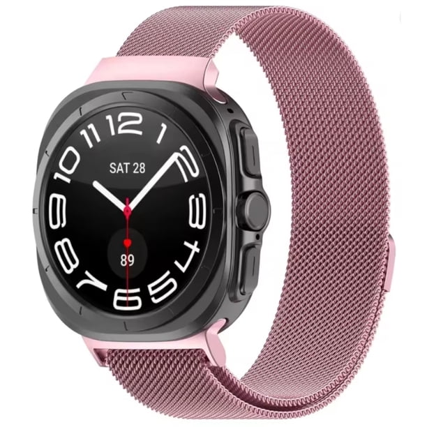 Correa para Galaxy Watch 8 Ultra 47mm, Acero Inoxidable Milanés