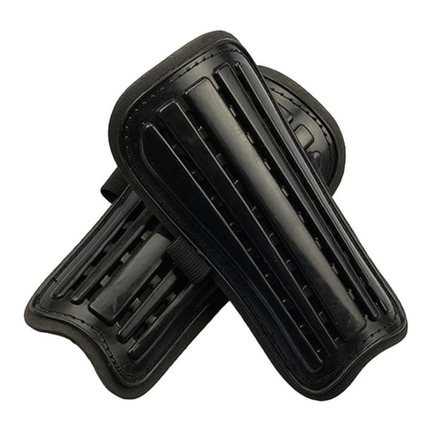 Espinilleras de fútbol protección de piernas para adultos accesorios de fútbol almohadillas de pierna de cojín EVA ligeras compactas 2 uds equipo de f Negro