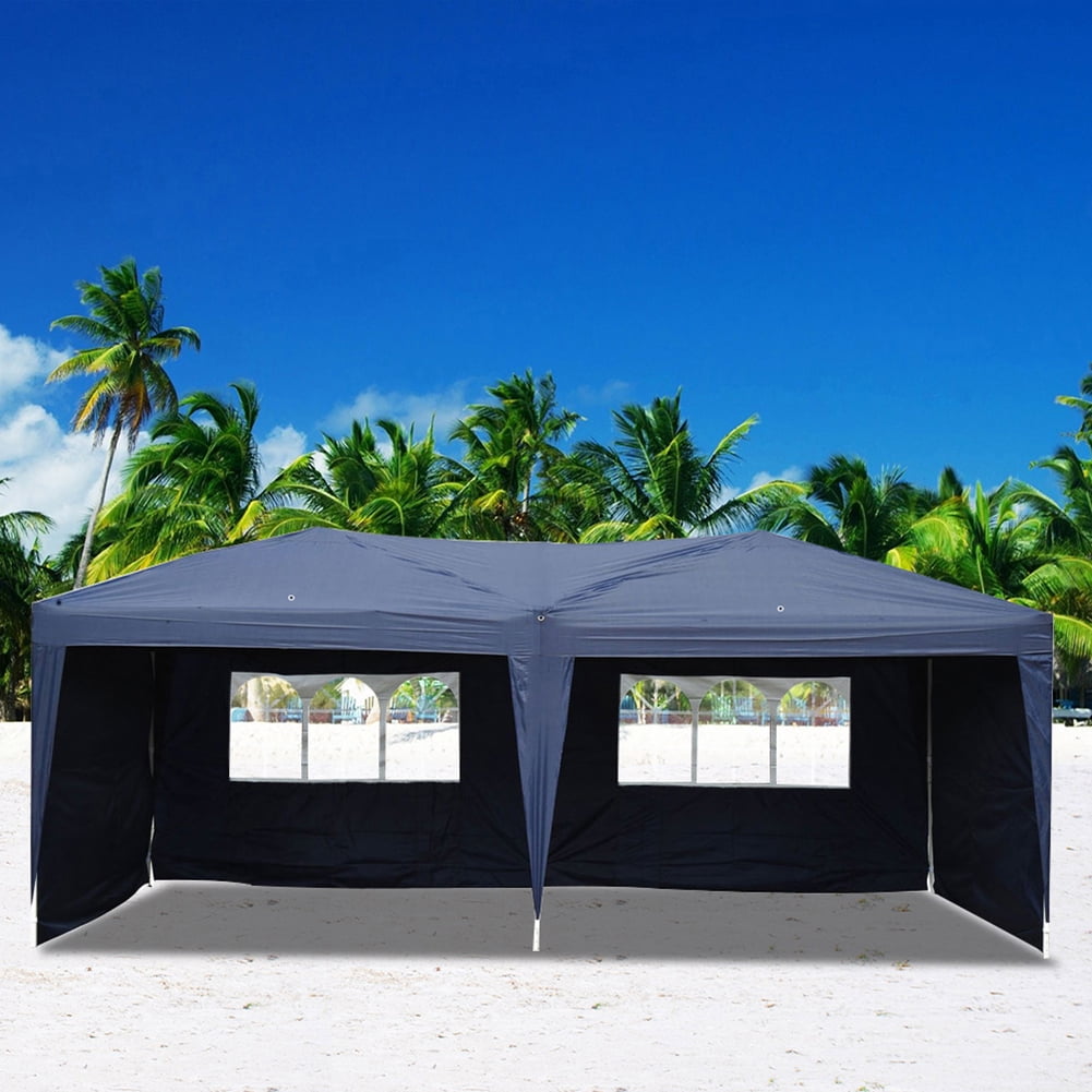Aimee Lii 180"x236" Canopy Tent Awnings for Decks, Backyard Canopy Gazebo, Outdoor Patio Awnings for Party BBQ Events, Waterproof, Easy Set Up, Blue