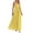 Yellow, variant on IROINNID Women's Sleeveless A-Line Dress Square Neck Summer Casual Camis Bandage Vest Long Dress Regular Solid Color Dress