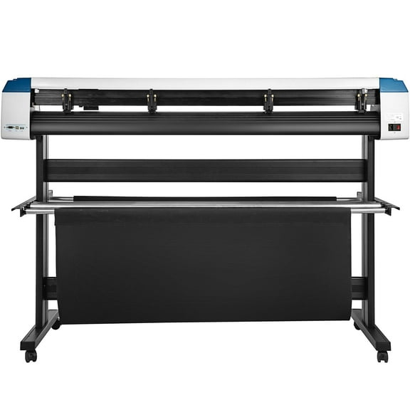 Vinyl Cutter 53 Inch with Signmaster Software – Manual Positioning Sign Cutting Machine, Semi-Automatic & Includes Floor Stand