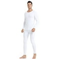thumbnail image 3 of HeroBiker Men's Winter Thermal Top and Bottom with Fleece Lined Plus Size Set, 3 of 8
