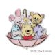 thumbnail image 1 of Disney Winnie The Pooh 5 piezas, accesorios para el cabello de resina acrílica plana, adorno de lazo para el pelo de Navidad, álbum de recortes, manualidades, 1 of 4