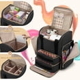 thumbnail image 2 of Mochila organizadora de esmaltes de uñas LUXJA con capacidad para 70 botellas, color negro, 2 of 8