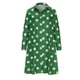 thumbnail image 5 of Edvintorg Polka-Dot Dress Shirt Women Women's Casual Long Sleeve Turndown Collar Fall Dresses with Pockets Vacation Outfits for Women 2025, 5 of 6