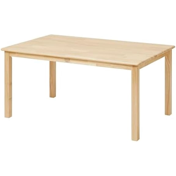 Back2School Express Kids Wood Table, Rectangle, 24in x 48in, Kids Furniture, Natural