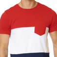 thumbnail image 4 of Playera Casual Shifón Rojo y Bloques a Color Para hombre rojo CH Incógnita 770156, 4 of 6