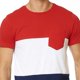 thumbnail image 4 of Playera Casual Shifón Rojo y Bloques a Color Para hombre rojo CH Incógnita 770156, 4 of 6