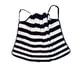 thumbnail image 1 of Toalla de baño de forro polar con rayas corales, falda camisola, bata de baño de longitud media | Bata de baño de franela suave para mujer | Pareo playero | Para uso en casa, piscina, viajes y, 1 of 2