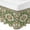 Green, variant on Green Boho Bed Skirt Queen Size 16 Inch Drop, Adjustable & Elastic Wrap Around Bed Skirts Pleated Luxury Dust Ruffles For Twin Full Queen Cal King Base Beds, Farmhouse Tribal Vintage Tribal Texture